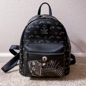 NWOT Loungefly Nightmare Before Christmas Jack & Sally Graveyard Mini Backpack